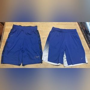 blue athletic shorts two pairs boys medium